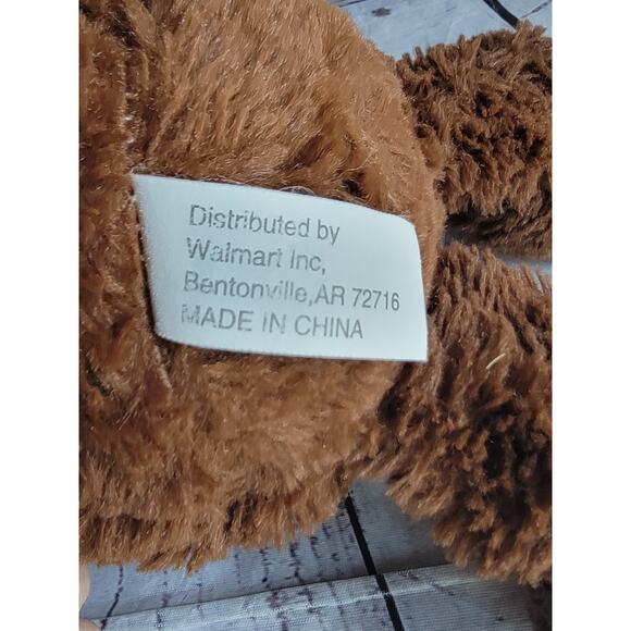 Walmart Brown Mokey Stuffed Animal Plush 11in - Picture 5 of 6